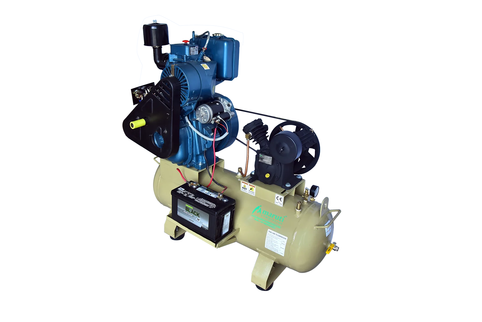 7.5hp Portable Diesel Engine Air Compressor