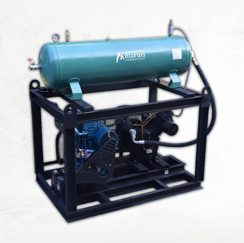 10hp Portable Diesel Engine Air Compressor