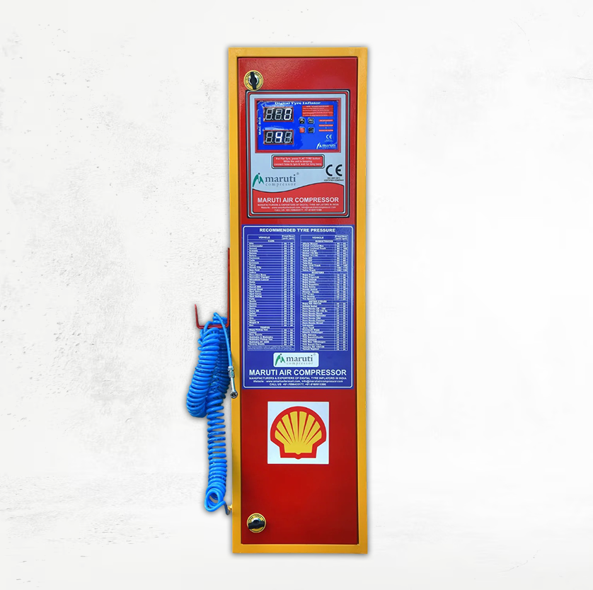 Shell Digital Tyre Inflator Petrol Bunk