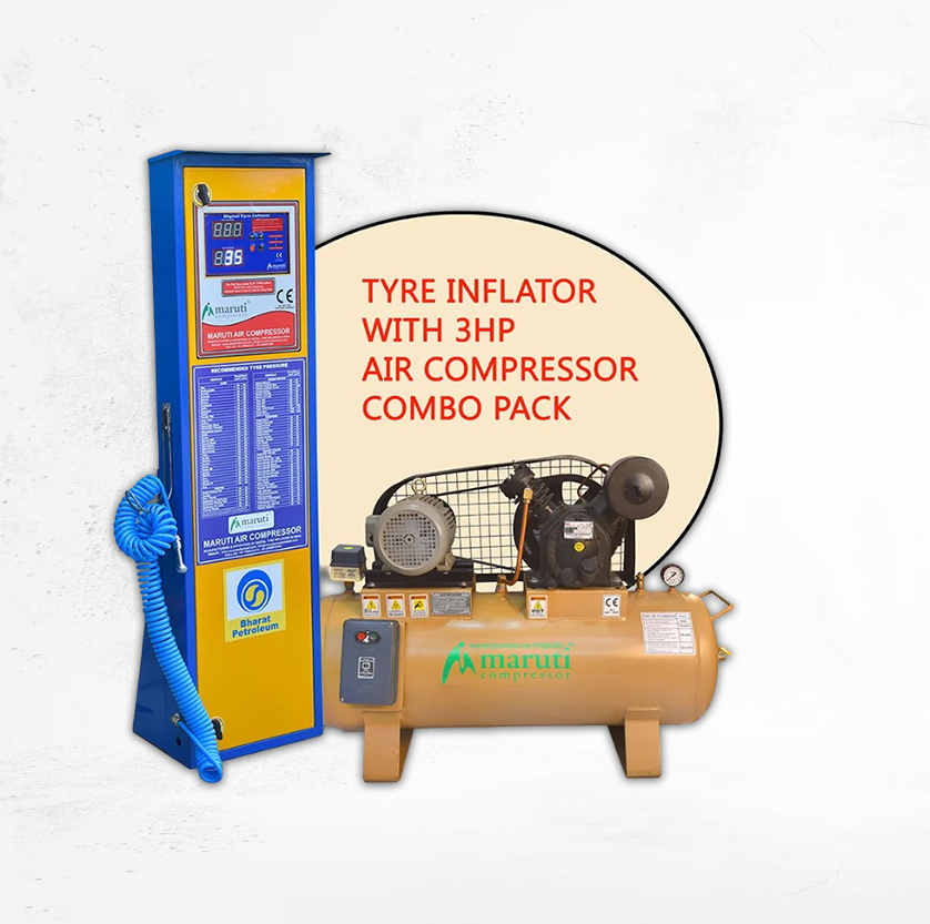 BPCL Tyre Inflator with Air Compressor Combo Pack