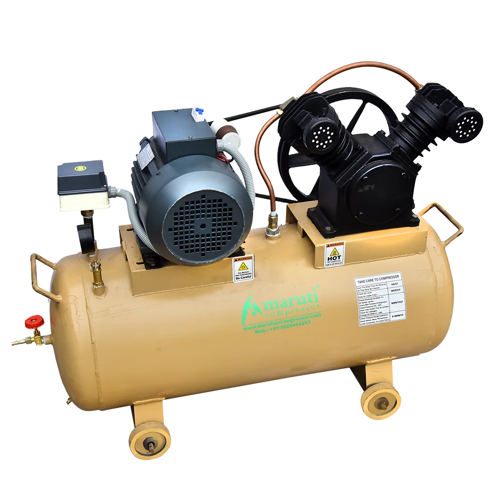 2hp Three Phase 150ltr Double Piston Compressor