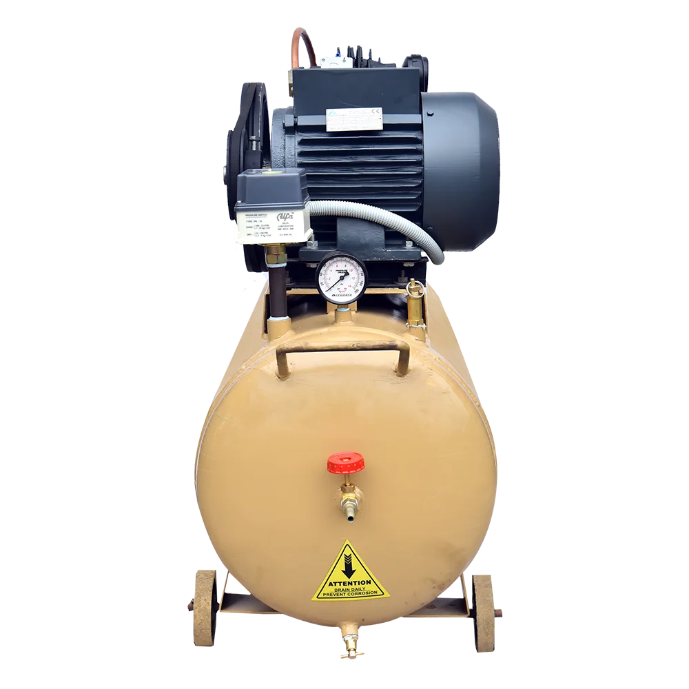 2hp Three Phase 150ltr Double Piston Compressor